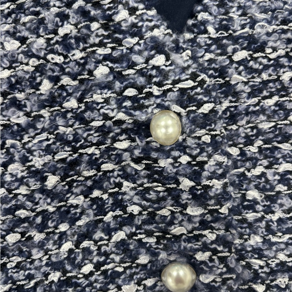 Taylor Blue Tweed‎ Knit Dress size Small 8 - Picture 15 of 15